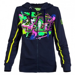 Veste zip femme VR46 Valentino Rossi bleu 2016