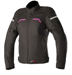 Blouson femme textile Alpinestars STELLA HYPER DRYSTAR noir / fuchsia