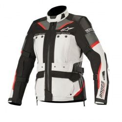 Veste textile femme Alpinestars Stella Andes Pro Drystar Tech-Air gris/rouge/noir