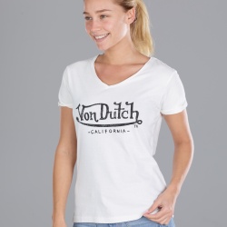 Tee-shirt femme Von Dutch Basic blanc