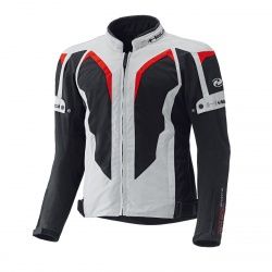 Blouson textile Held femme Zelda gris/rouge