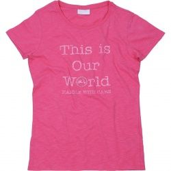 T-shirt femme Vespa This Is Our World rose