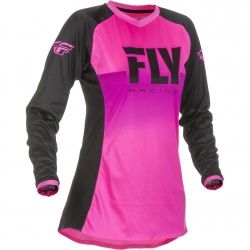 Maillot cross femme Fly Racing Lite rose/noir