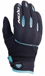 Gant moto Ixon RS LIFT LADY HP Noir/blanc/turquoise