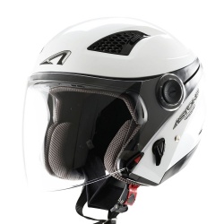 Casque Jet femme Astone Dj10 Mono Color blanc