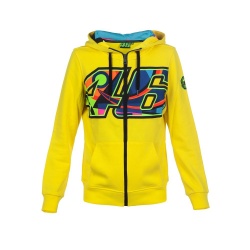 Veste zip femme VR46 Valentino Rossi jaune 2017
