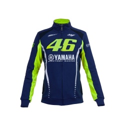 Veste zip femme VR46 Valentino Rossi Yamaha Racing bleu 2017