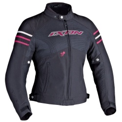 Blouson Ixon ELECTRA femme noir/blanc/fuschia