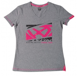 Tee-shirt femme Ixon JIVE anthracite/rose vif