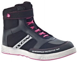 Baskets Ixon SLACK Lady noir/blanc/fushia