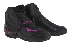 Demi-bottes femme Alpinestars STELLA SMX-1 R noir/fushia