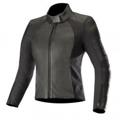 Blouson cuir femme Alpinestars Vika V2 noir