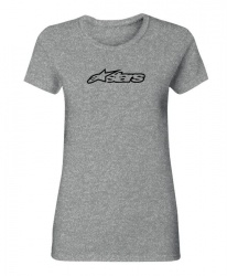 Tee shirt femme Alpinestars BLAZE gris