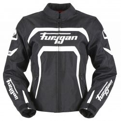 Blouson textile femme Furygan Mystic Lady noir/blanc