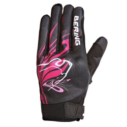 Gants femme Bering LADY ROBERTA noir/fushia