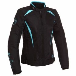 Blouson Bering LADY KEERS Noir/Turquoise