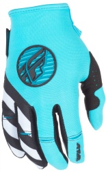 Gants cross femme Fly Racing Kinetic bleu et blanc