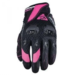 Gants femme Five Stunt Evo Airflow Woman noir/rose fluo