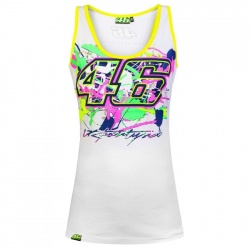Débardeur femme VR46 Valentino Rossi blanc 2016