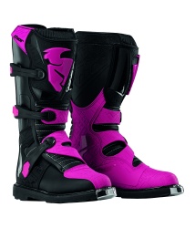 Bottes cross femme Thor BLITZ noir/magenta