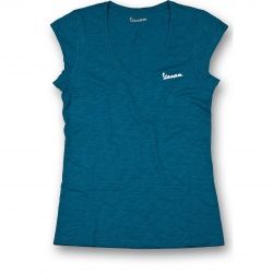 T-shirt femme Vespa Original bleu