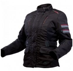 Veste textile Bering Lady Margo noir/gris/rouge