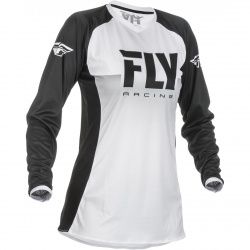 Maillot cross femme Fly Racing Lite blanc/noir