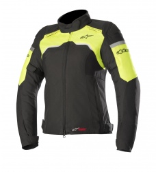 Blouson femme textile Alpinestars STELLA HYPER DRYSTAR noir / jaune