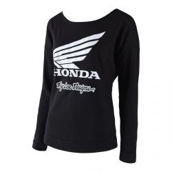Tee-Shirt femme manches longuesTroy Lee Designs Honda Wing Crew noir