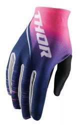 Gants cross femme Thor Void rose/bleu