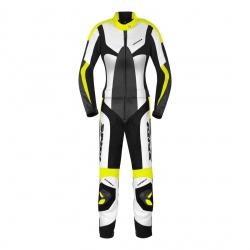 Combinaison piste femme Spidi POISON noir/jaune fluo