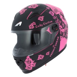Casque intégral Astone GT2 Graphic LADY CUSTOM noir/rose