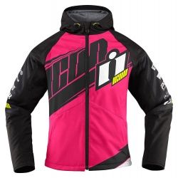 Blouson textile femme Icon Team Merc rose