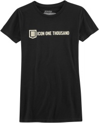 Tee-shirt femme Icon 1000 INLINE noir