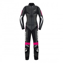 Combinaison piste femme Spidi POISON noir/fushia