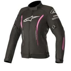 Blouson textile femme Alpinestars Stella Gunner V2 Waterproof noir/rose