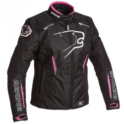 Blouson Bering LADY ESKADRILLE noir/fushia