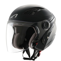 Casque Jet femme Astone Dj10 Mono Color noir mat