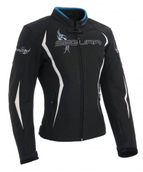 Blouson cuir Segura LADY CARIBEAN femme noir/bleu