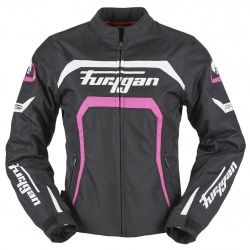 Blouson textile femme Furygan Mystic Lady noir/blanc/rose