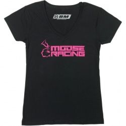 Tee-shirt femme Moose Racing Supcy noir/rose