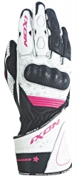 Gants femme Ixon RS CURVE HP noir/blanc/fushia