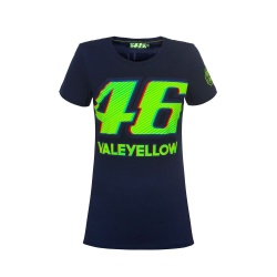 Tee shirt femme VR46 Valentino Rossi bleu 2017