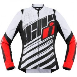 Blouson femme Icon Overlord SB2 noir/rouge/blanc