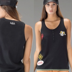 Débardeur femme Von Dutch Patch noir