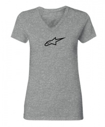 Tee shirt femme Alpinestars AGELESS gris