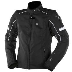 Blouson textile femme V'Quattro Livya noir/blanc