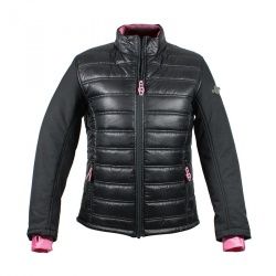 Veste moto femme Harisson Hybrid Lady noir