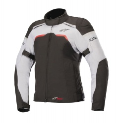 Blouson femme textile Alpinestars STELLA HYPER DRYSTAR noir / rouge / blanc