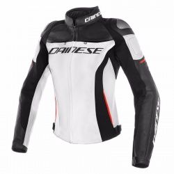 Blouson Dainese RACING 3 LADY - WHITE BLACK RED